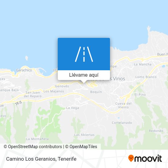 Mapa Camino Los Geranios