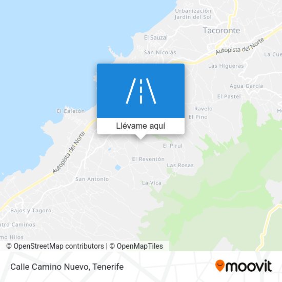 Mapa Calle Camino Nuevo