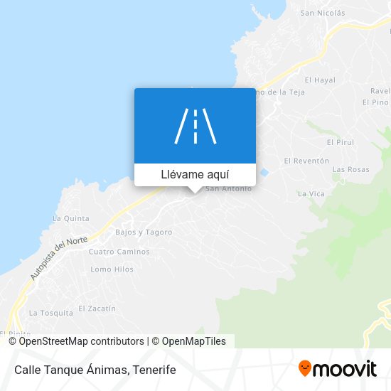 Mapa Calle Tanque Ánimas