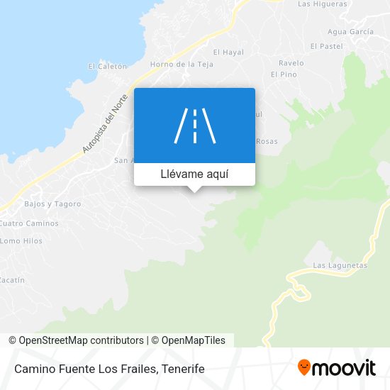 Mapa Camino Fuente Los Frailes