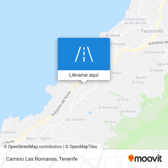 Mapa Camino Las Romanas