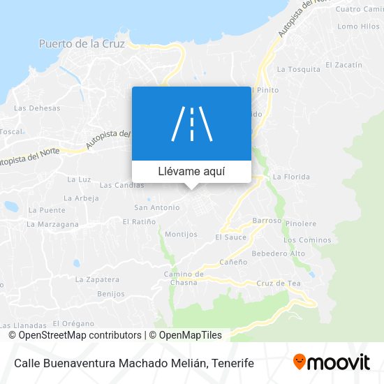 Mapa Calle Buenaventura Machado Melián