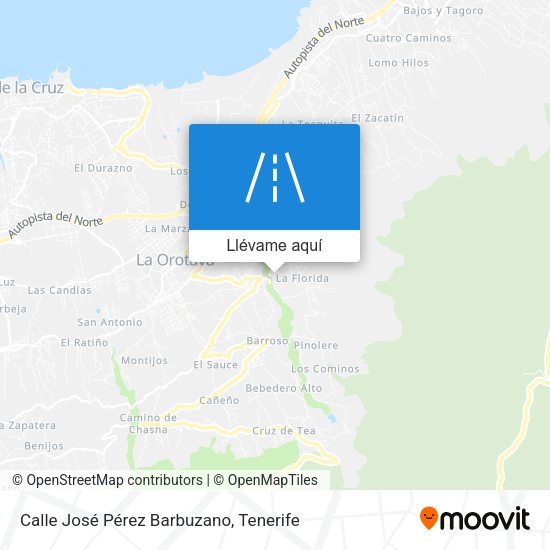 Mapa Calle José Pérez Barbuzano