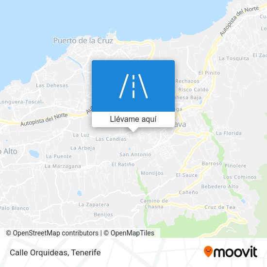 Mapa Calle Orquideas