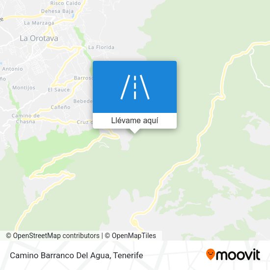 Mapa Camino Barranco Del Agua