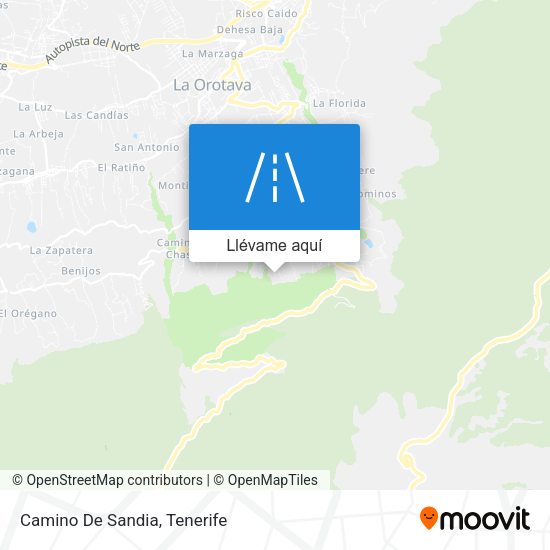 Mapa Camino De Sandia
