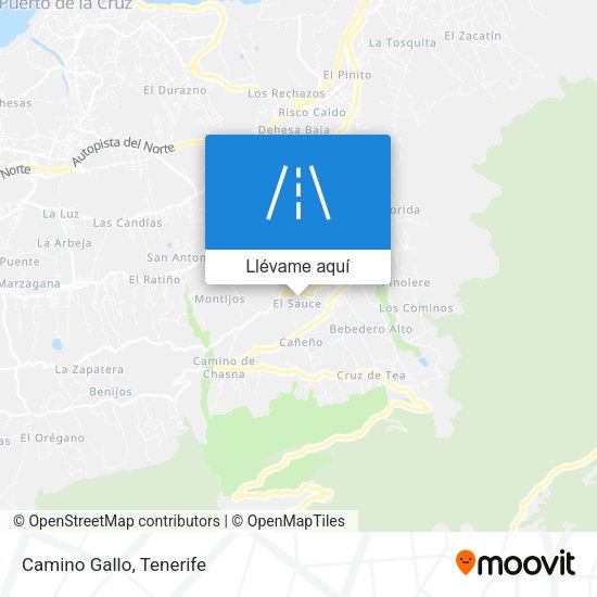 Mapa Camino Gallo