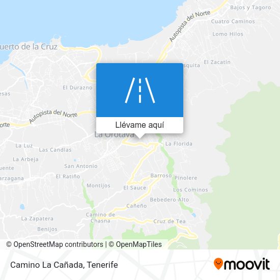 Mapa Camino La Cañada
