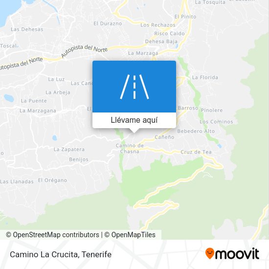 Mapa Camino La Crucita