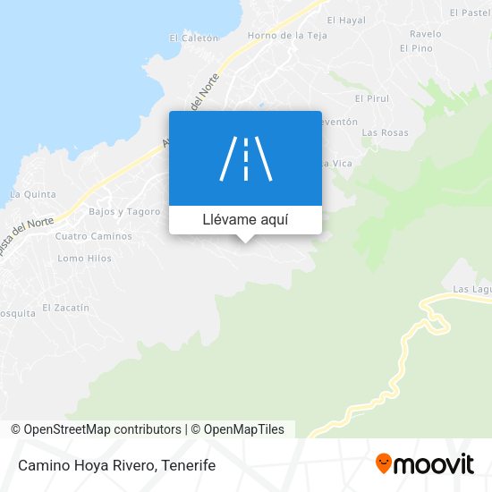 Mapa Camino Hoya Rivero