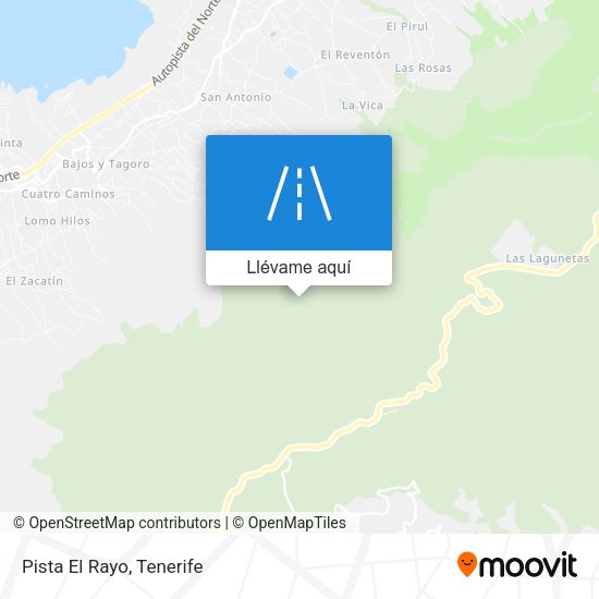 Mapa Pista El Rayo