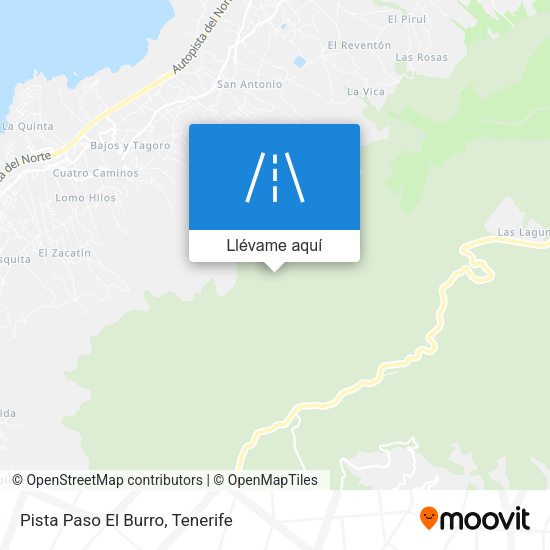 Mapa Pista Paso El Burro