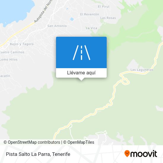 Mapa Pista Salto La Parra