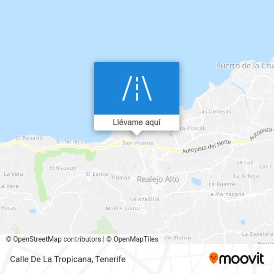 Mapa Calle De La Tropicana