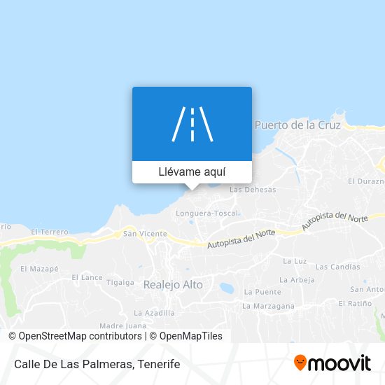 Mapa Calle De Las Palmeras