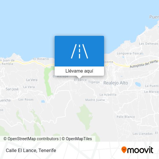 Mapa Calle El Lance