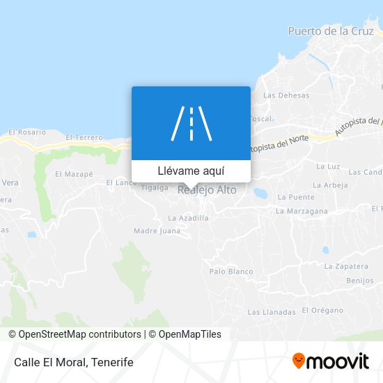 Mapa Calle El Moral
