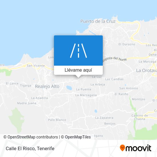 Mapa Calle El Risco