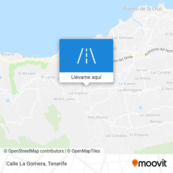 Mapa Calle La Gomera