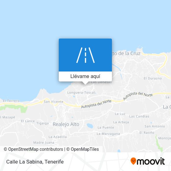 Mapa Calle La Sabina