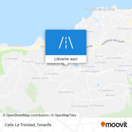 Mapa Calle La Trinidad