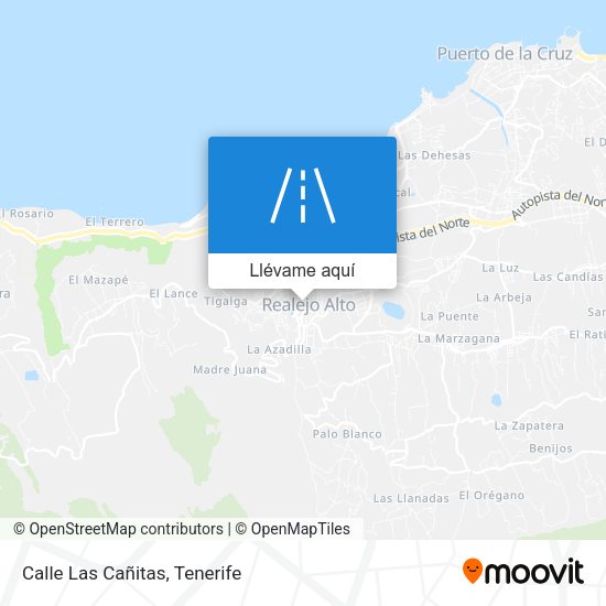 Mapa Calle Las Cañitas