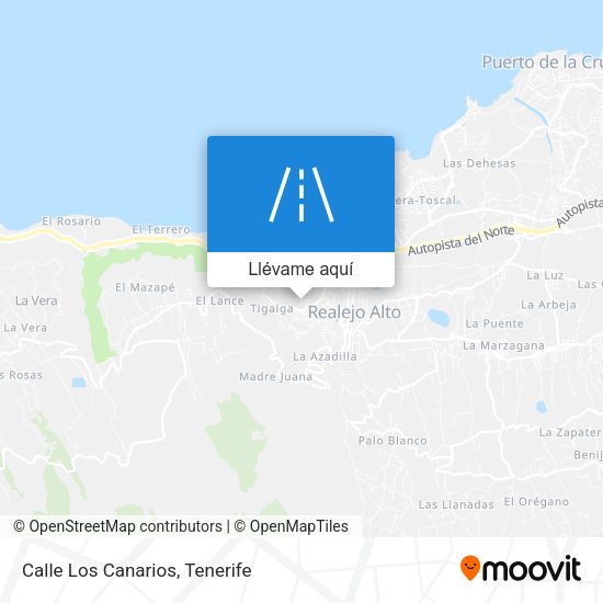 Mapa Calle Los Canarios