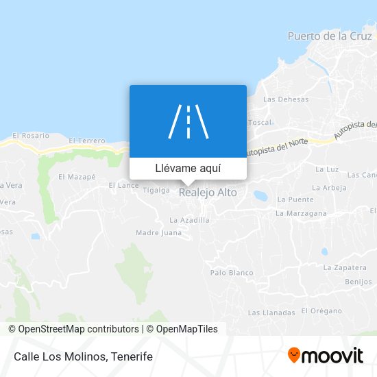 Mapa Calle Los Molinos