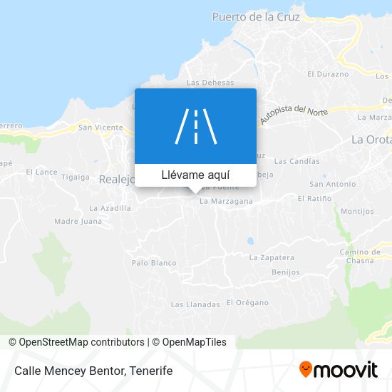 Mapa Calle Mencey Bentor