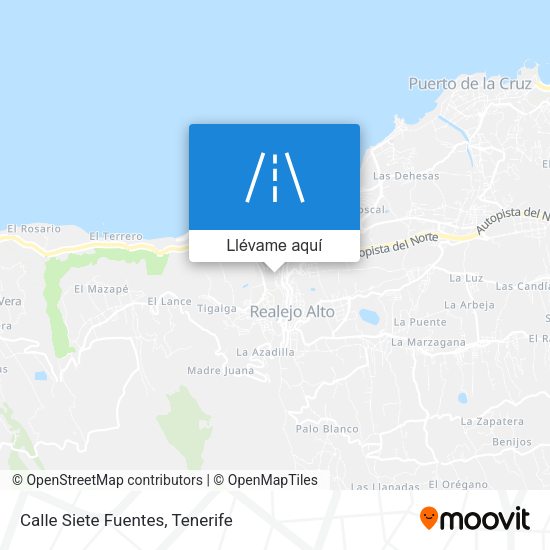Mapa Calle Siete Fuentes