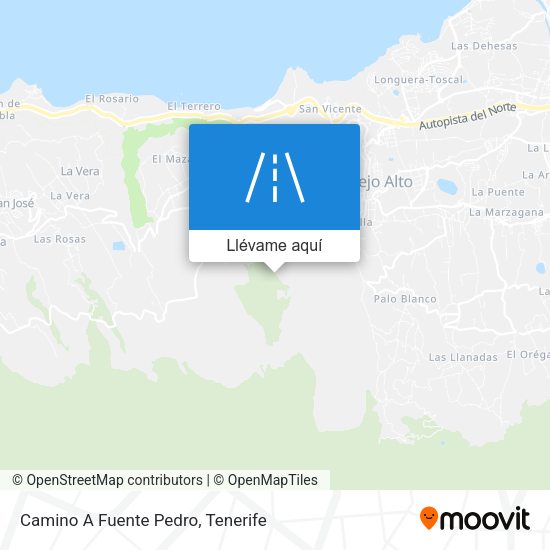 Mapa Camino A Fuente Pedro