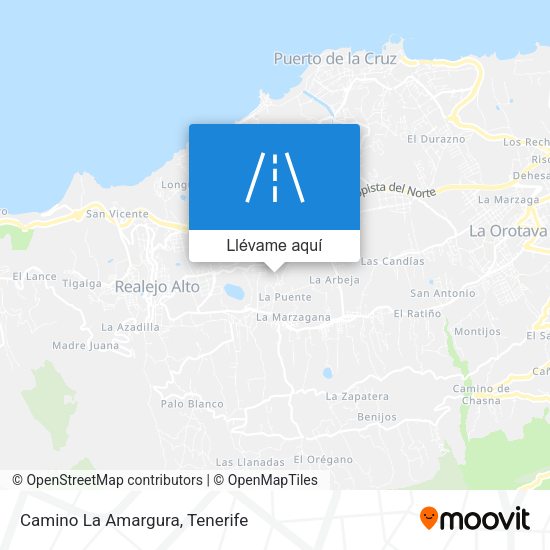 Mapa Camino La Amargura