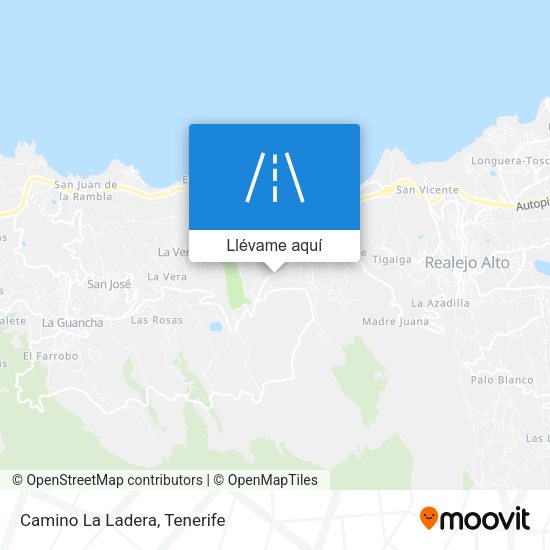 Mapa Camino La Ladera