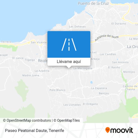 Mapa Paseo Peatonal Daute