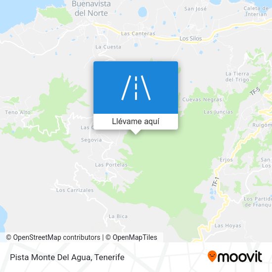 Mapa Pista Monte Del Agua