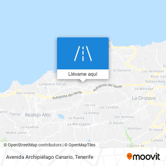 Mapa Avenida Archipiélago Canario