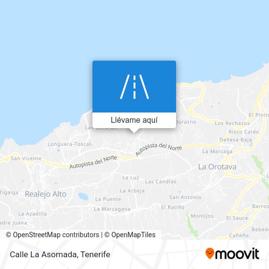 Mapa Calle La Asomada