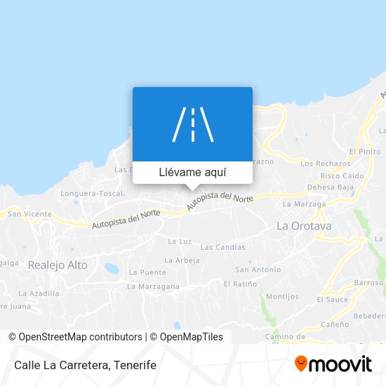 Mapa Calle La Carretera