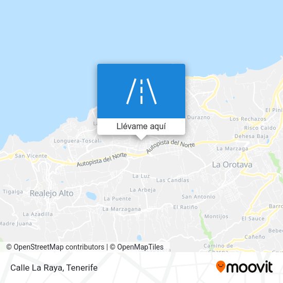 Mapa Calle La Raya