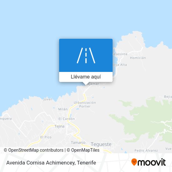 Mapa Avenida Cornisa Achimencey