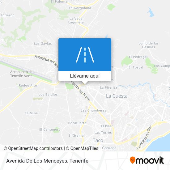 Mapa Avenida De Los Menceyes