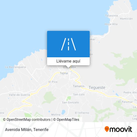 Mapa Avenida Milán