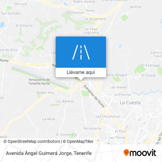 Mapa Avenida Ángel Guimerá Jorge