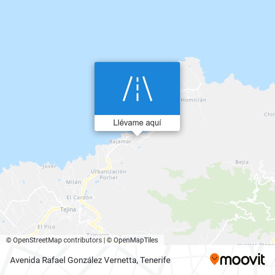 Mapa Avenida Rafael González Vernetta