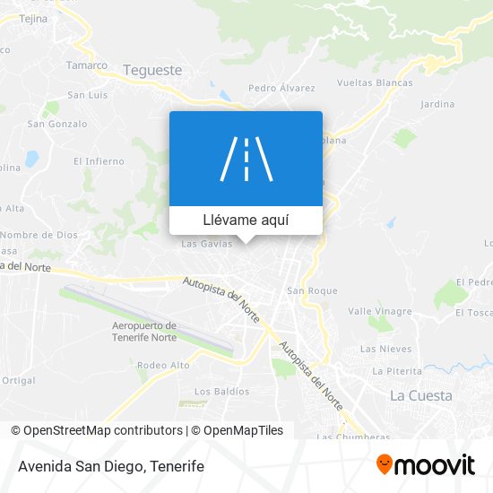 Mapa Avenida San Diego