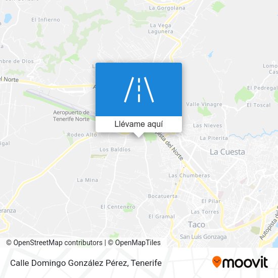 Mapa Calle Domingo González Pérez