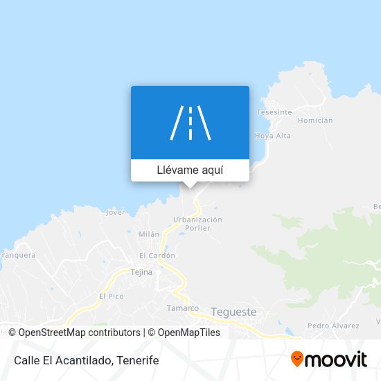 Mapa Calle El Acantilado