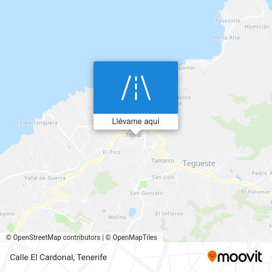 Mapa Calle El Cardonal