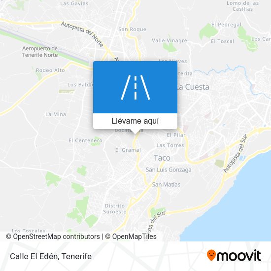 Mapa Calle El Edén