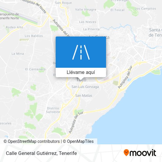 Mapa Calle General Gutiérrez